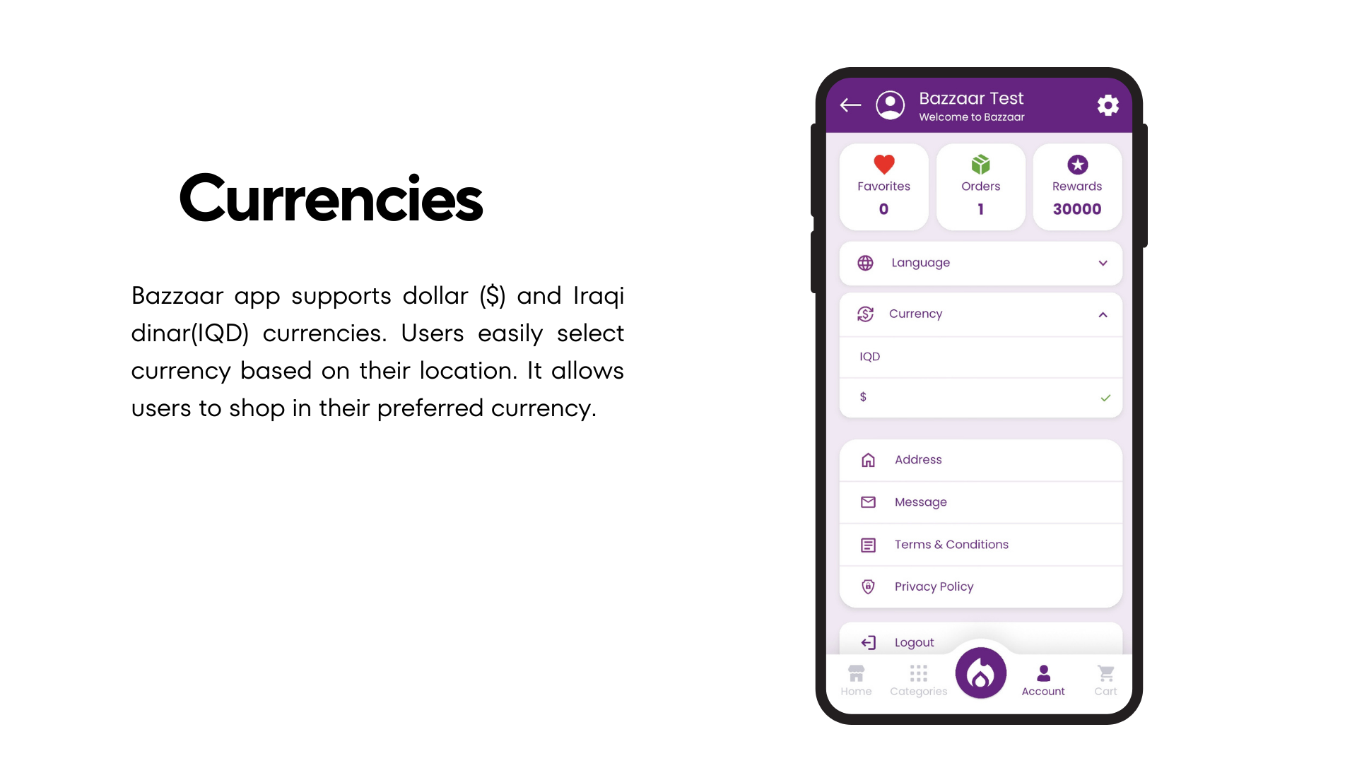 Bazzaar App — app screen 10