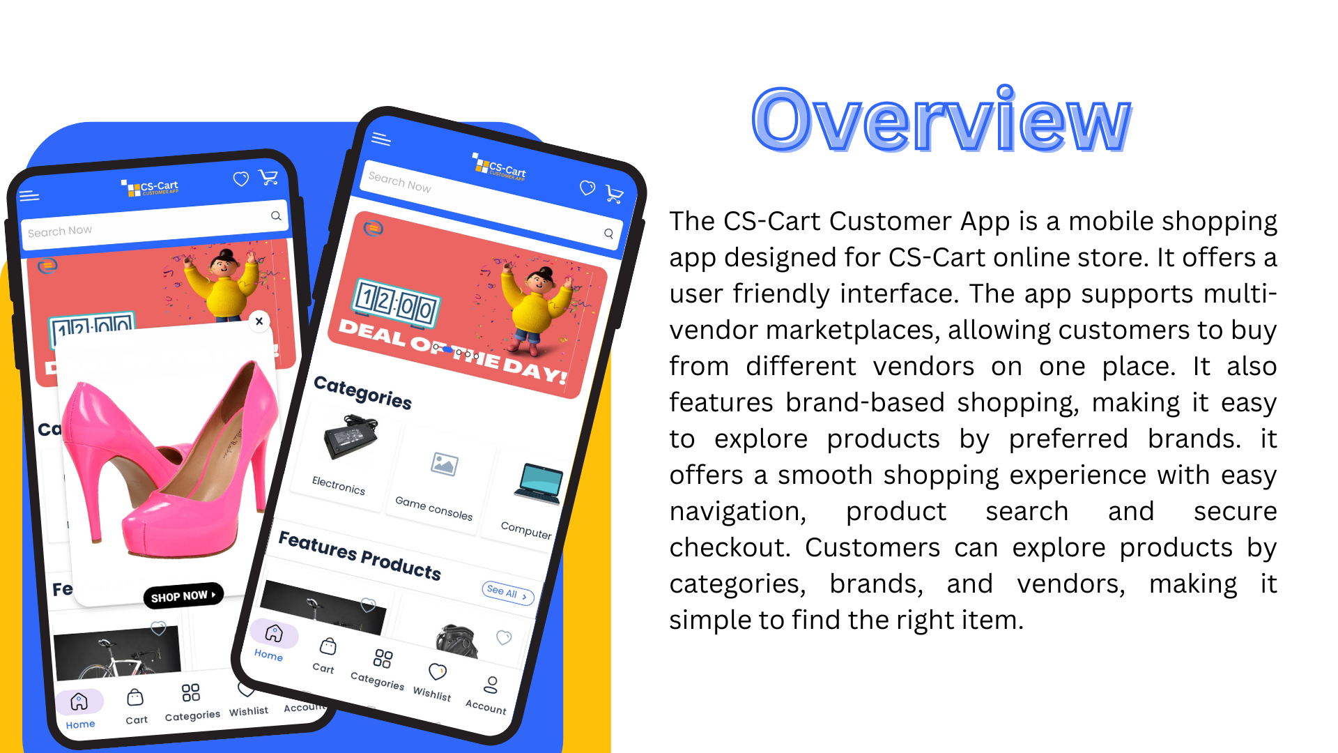Customer App — app screen 1