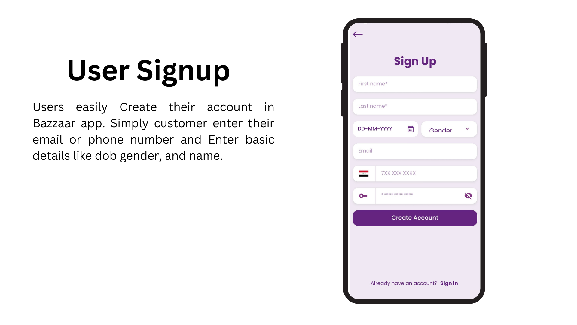 Bazzaar App — app screen 7