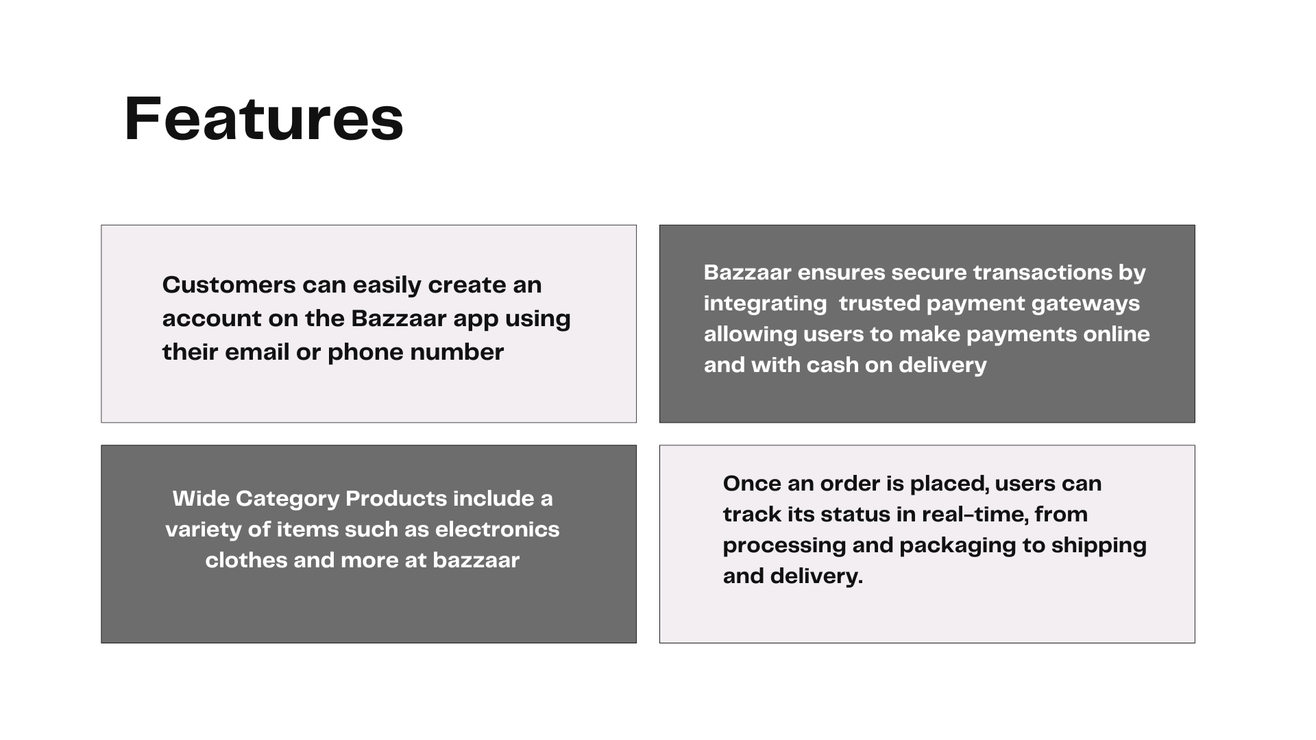 Bazzaar App — app screen 2